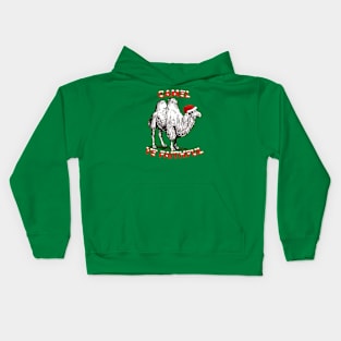 Camel Ye Faithful Fun Holiday Design Kids Hoodie